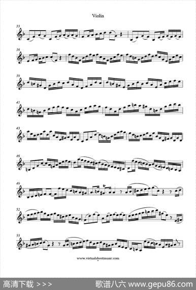 ConcertoinDminor（小提琴分谱）|J.S.Bach