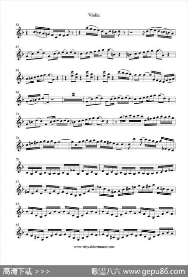 ConcertoinDminor（小提琴分谱）|J.S.Bach