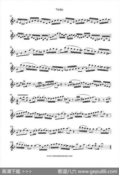 ConcertoinDminor（小提琴分谱）|J.S.Bach