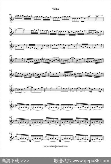 ConcertoinDminor（小提琴分谱）|J.S.Bach