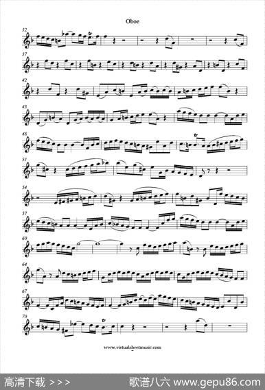 ConcertoinDminor（双簧管分谱）|J.S.Bach