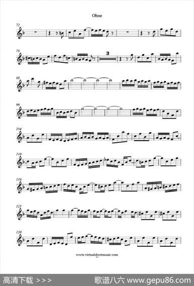 ConcertoinDminor（双簧管分谱）|J.S.Bach