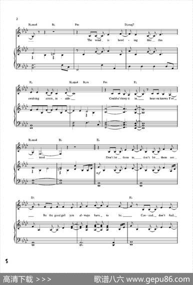 LetItGo（小提琴+钢琴伴奏）|Lyrics