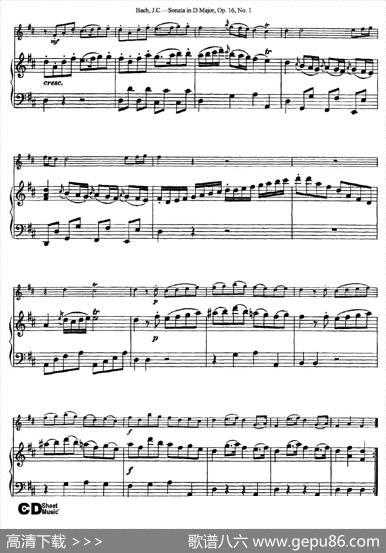 SonatainDMajor,Op.16No.1（小提琴+钢琴伴奏）|Bach（巴赫）