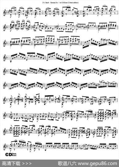 6ViolinSonatasandPartitas1.SonataNo.1GMinor（Urtextedition）|J·S·Bach（巴赫）