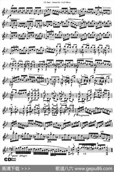 6ViolinSonatasandPartitas1.SonataNo.1GMinor|J·S·Bach（巴赫）