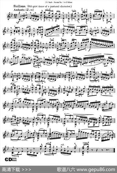 6ViolinSonatasandPartitas1.SonataNo.1GMinor|J·S·Bach（巴赫）