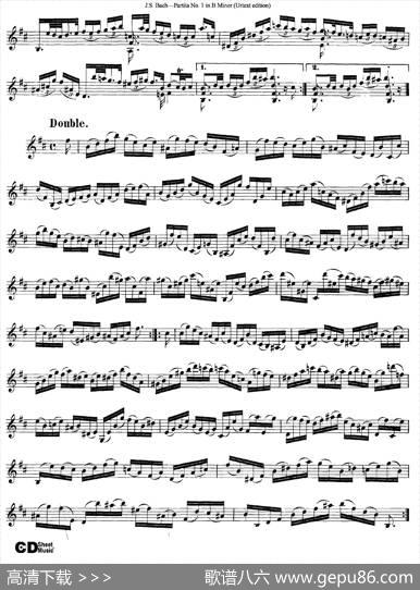 6ViolinSonatasandPartitas2.PartitaNo.1BMinor（Urtextedition）|J·S·Bach（巴赫）