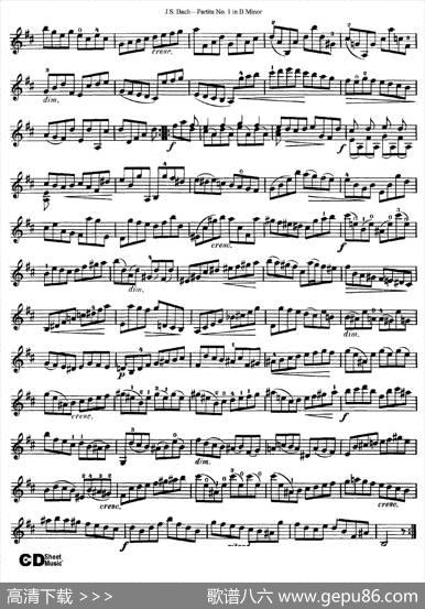 6ViolinSonatasandPartitas2.PartitaNo.1BMinor|J·S·Bach（巴赫）