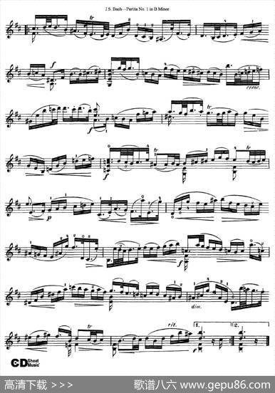 6ViolinSonatasandPartitas2.PartitaNo.1BMinor|J·S·Bach（巴赫）