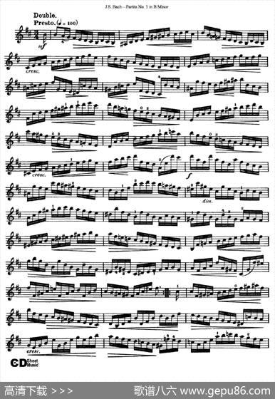 6ViolinSonatasandPartitas2.PartitaNo.1BMinor|J·S·Bach（巴赫）