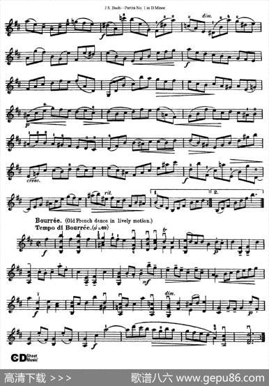 6ViolinSonatasandPartitas2.PartitaNo.1BMinor|J·S·Bach（巴赫）