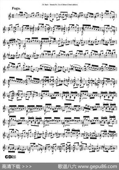 6ViolinSonatasandPartitas3.SonataNo.2AMinor（Urtextedition）|J·S·Bach（巴赫）