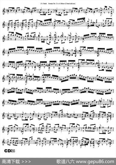 6ViolinSonatasandPartitas3.SonataNo.2AMinor（Urtextedition）|J·S·Bach（巴赫）