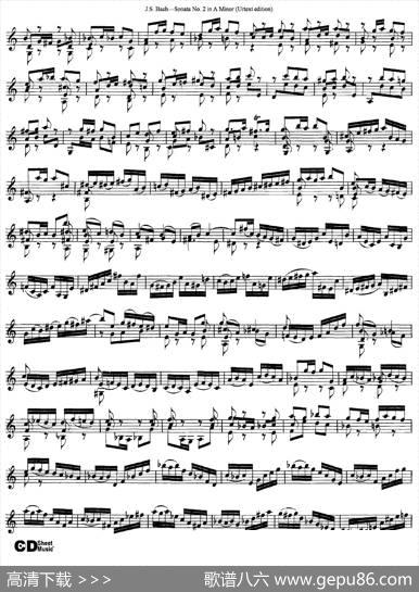6ViolinSonatasandPartitas3.SonataNo.2AMinor（Urtextedition）|J·S·Bach（巴赫）