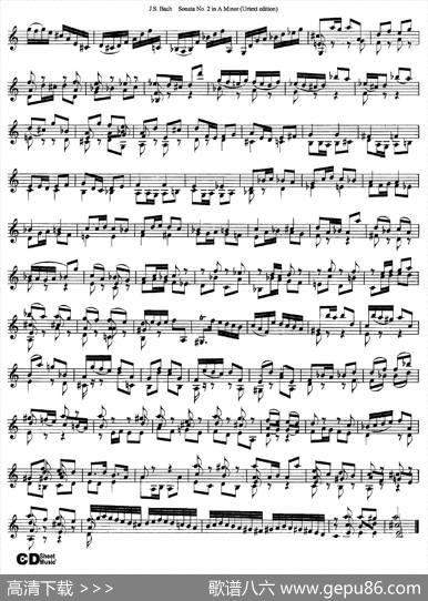6ViolinSonatasandPartitas3.SonataNo.2AMinor（Urtextedition）|J·S·Bach（巴赫）