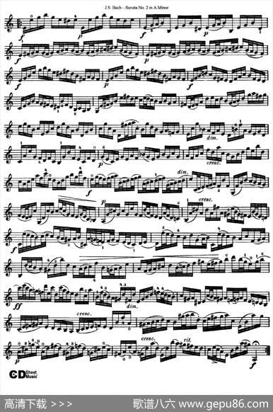 6ViolinSonatasandPartitas3.SonataNo.2AMinor|J·S·Bach（巴赫）
