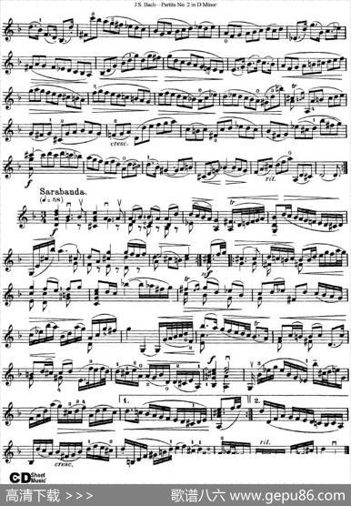 6ViolinSonatasandPartitas4.PartitaNo.2inDMinor|J·S·Bach（巴赫）
