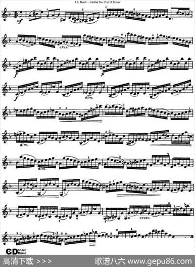 6ViolinSonatasandPartitas4.PartitaNo.2inDMinor|J·S·Bach（巴赫）