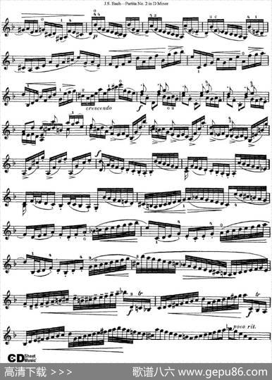 6ViolinSonatasandPartitas4.PartitaNo.2inDMinor|J·S·Bach（巴赫）