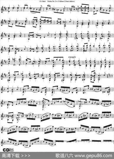 6ViolinSonatasandPartitas4.PartitaNo.2inDMinor（Urtextedition）|J·S·Bach（巴赫）