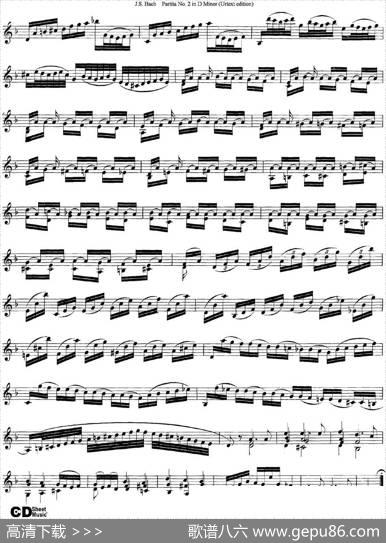 6ViolinSonatasandPartitas4.PartitaNo.2inDMinor（Urtextedition）|J·S·Bach（巴赫）