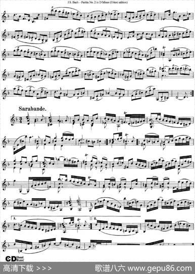 6ViolinSonatasandPartitas4.PartitaNo.2inDMinor（Urtextedition）|J·S·Bach（巴赫）