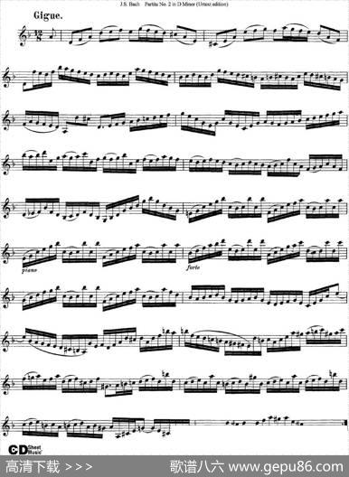 6ViolinSonatasandPartitas4.PartitaNo.2inDMinor（Urtextedition）|J·S·Bach（巴赫）