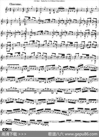 6ViolinSonatasandPartitas4.PartitaNo.2inDMinor（Urtextedition）|J·S·Bach（巴赫）