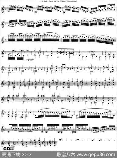 6ViolinSonatasandPartitas4.PartitaNo.2inDMinor（Urtextedition）|J·S·Bach（巴赫）