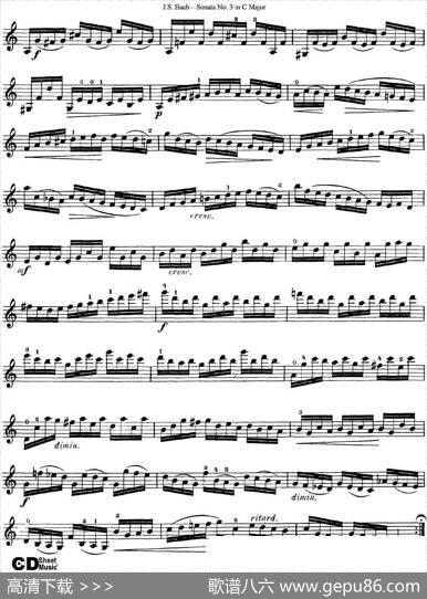 6ViolinSonatasandPartitas5.SonataNo.3inCMajor|J·S·Bach（巴赫）