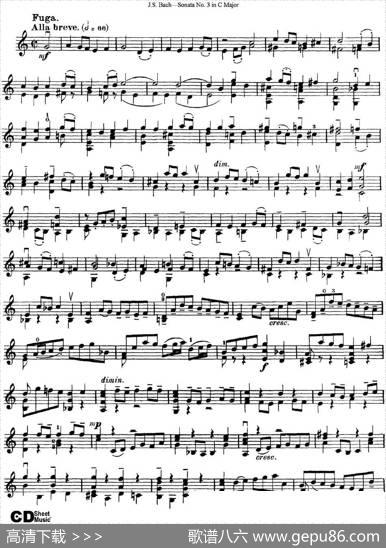 6ViolinSonatasandPartitas5.SonataNo.3inCMajor|J·S·Bach（巴赫）