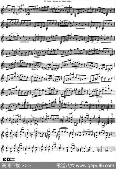 6ViolinSonatasandPartitas5.SonataNo.3inCMajor|J·S·Bach（巴赫）