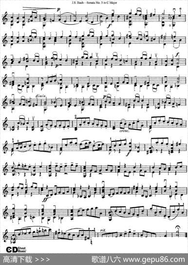 6ViolinSonatasandPartitas5.SonataNo.3inCMajor|J·S·Bach（巴赫）