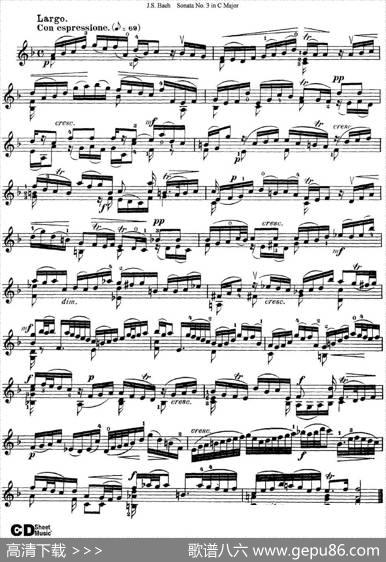 6ViolinSonatasandPartitas5.SonataNo.3inCMajor|J·S·Bach（巴赫）