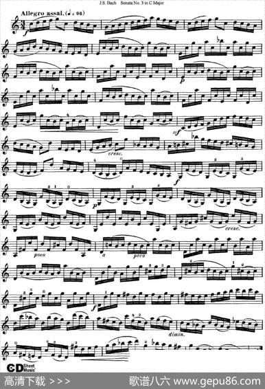 6ViolinSonatasandPartitas5.SonataNo.3inCMajor|J·S·Bach（巴赫）