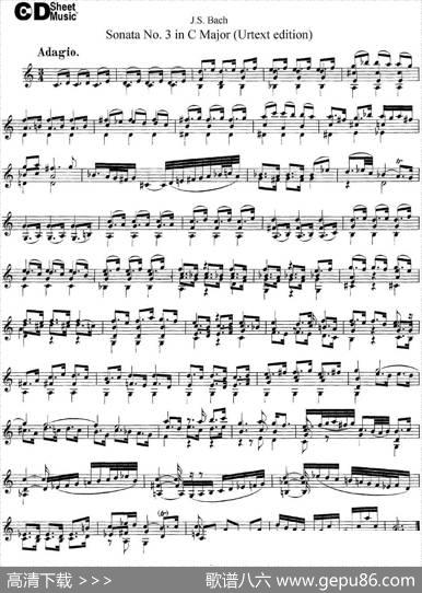 6ViolinSonatasandPartitas5.SonataNo.3inCMajor（Urtextedition）|J·S·Bach（巴赫）