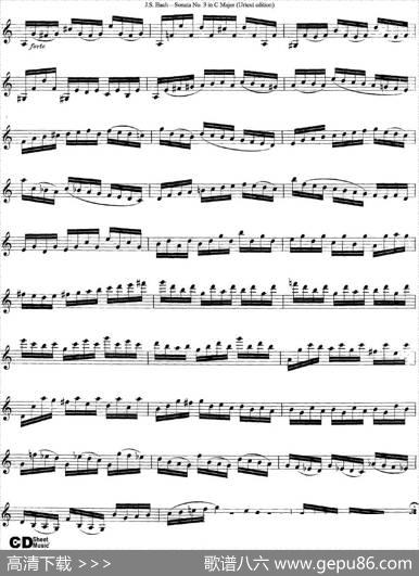 6ViolinSonatasandPartitas5.SonataNo.3inCMajor（Urtextedition）|J·S·Bach（巴赫）