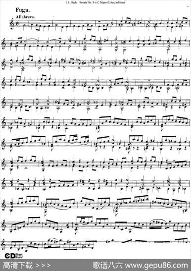 6ViolinSonatasandPartitas5.SonataNo.3inCMajor（Urtextedition）|J·S·Bach（巴赫）