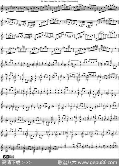 6ViolinSonatasandPartitas5.SonataNo.3inCMajor（Urtextedition）|J·S·Bach（巴赫）
