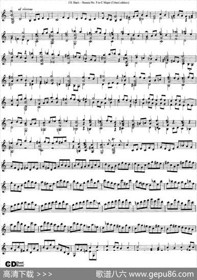 6ViolinSonatasandPartitas5.SonataNo.3inCMajor（Urtextedition）|J·S·Bach（巴赫）