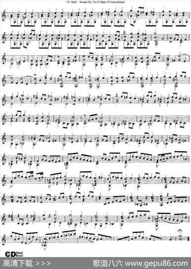6ViolinSonatasandPartitas5.SonataNo.3inCMajor（Urtextedition）|J·S·Bach（巴赫）