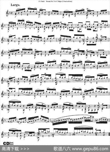 6ViolinSonatasandPartitas5.SonataNo.3inCMajor（Urtextedition）|J·S·Bach（巴赫）