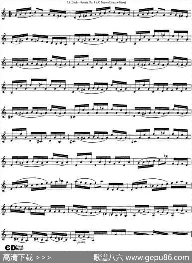 6ViolinSonatasandPartitas5.SonataNo.3inCMajor（Urtextedition）|J·S·Bach（巴赫）