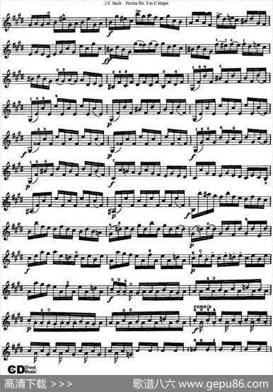 6ViolinSonatasandPartitas6.PartitaNo.3inEMajor|J·S·Bach（巴赫）