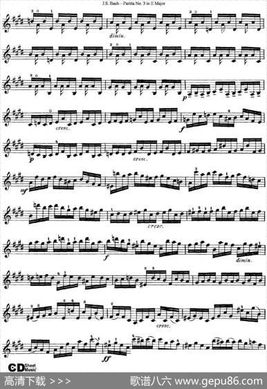 6ViolinSonatasandPartitas6.PartitaNo.3inEMajor|J·S·Bach（巴赫）