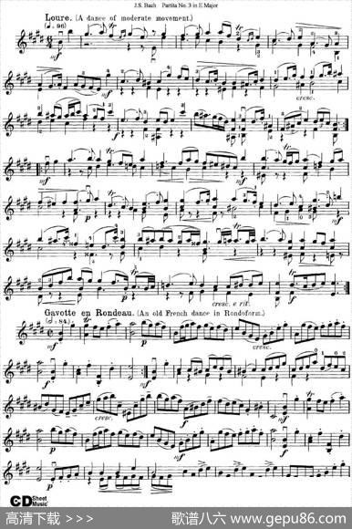 6ViolinSonatasandPartitas6.PartitaNo.3inEMajor|J·S·Bach（巴赫）