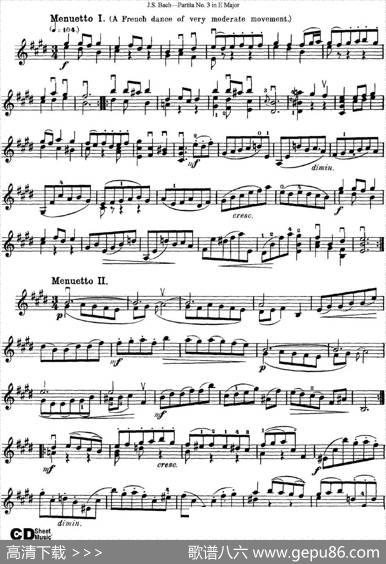 6ViolinSonatasandPartitas6.PartitaNo.3inEMajor|J·S·Bach（巴赫）