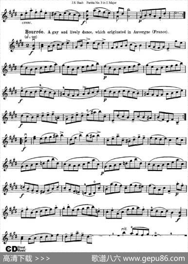 6ViolinSonatasandPartitas6.PartitaNo.3inEMajor|J·S·Bach（巴赫）