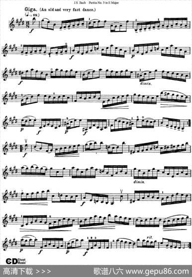 6ViolinSonatasandPartitas6.PartitaNo.3inEMajor|J·S·Bach（巴赫）